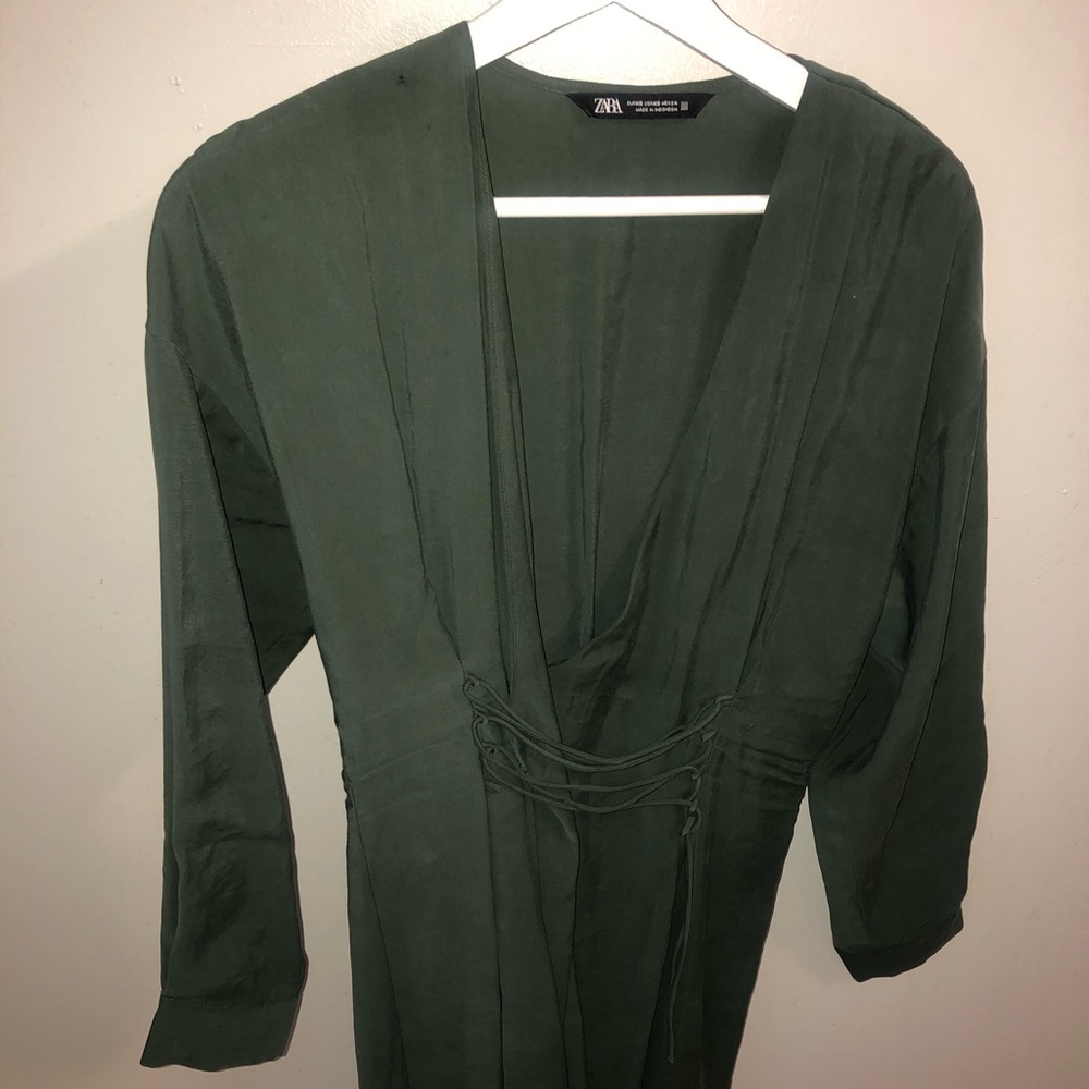 Sexy green summer spring Zara dress